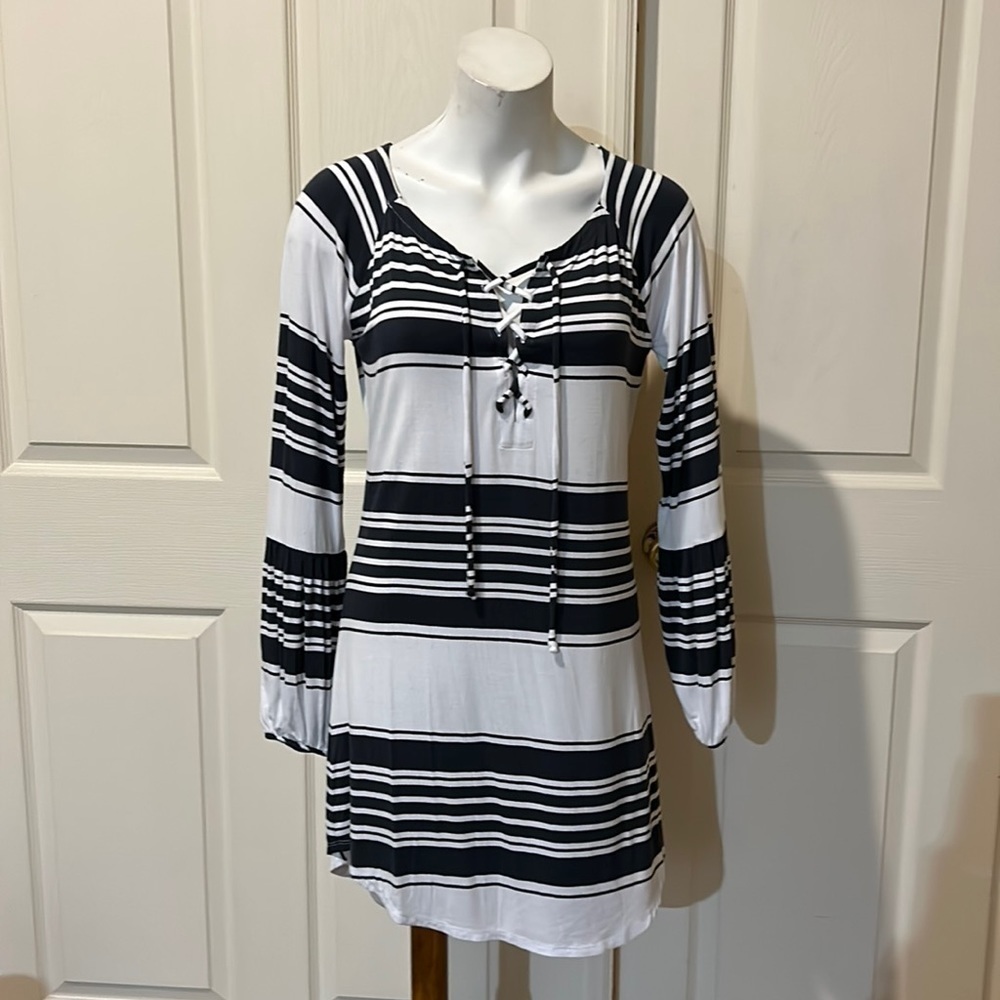 Chaser Striped Dress. NWT. Medium